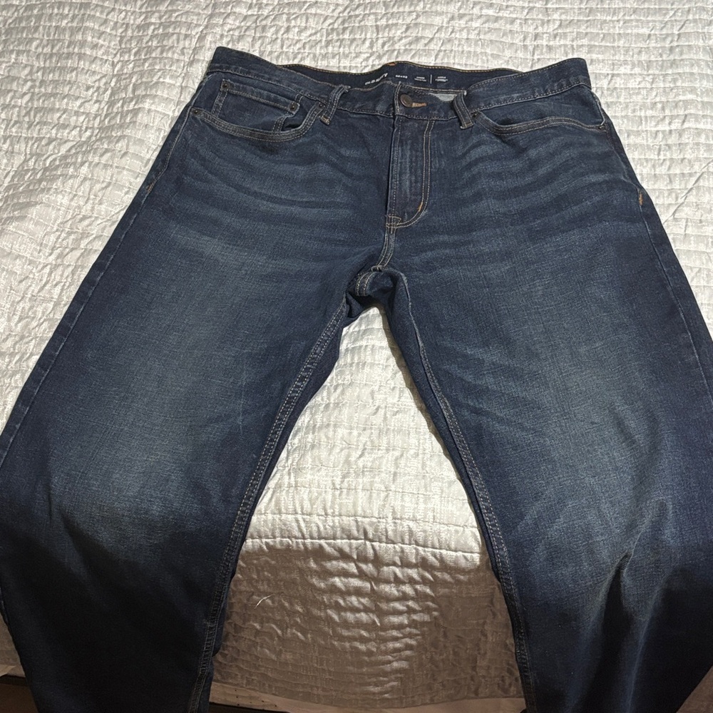 Old Navy Dark Blue Loose Fit Built-in Flex Men's Jeans